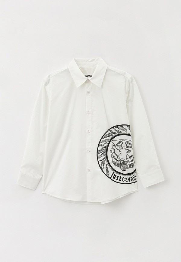 Рубашка Just Cavalli Junior - цвет: белый, коллекция: мульти.