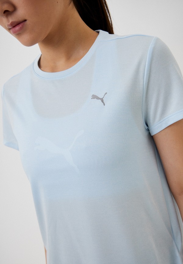 PUMA Футболка спортивная - RUN FAVORITE HEATHER SS TEE W Icy Blue H - фото 4