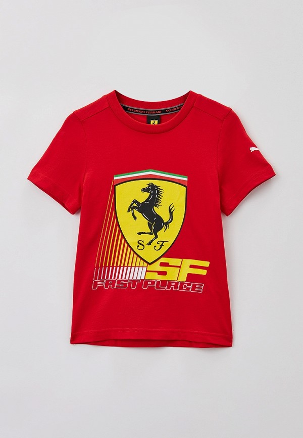 PUMA Футболка - Ferrari Race Colored Big Shield Tee Ross - фото 1
