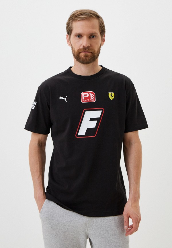 PUMA Ferrari Race Garage Crew Tee PUMA Black RTLADC496401 Lamoda
