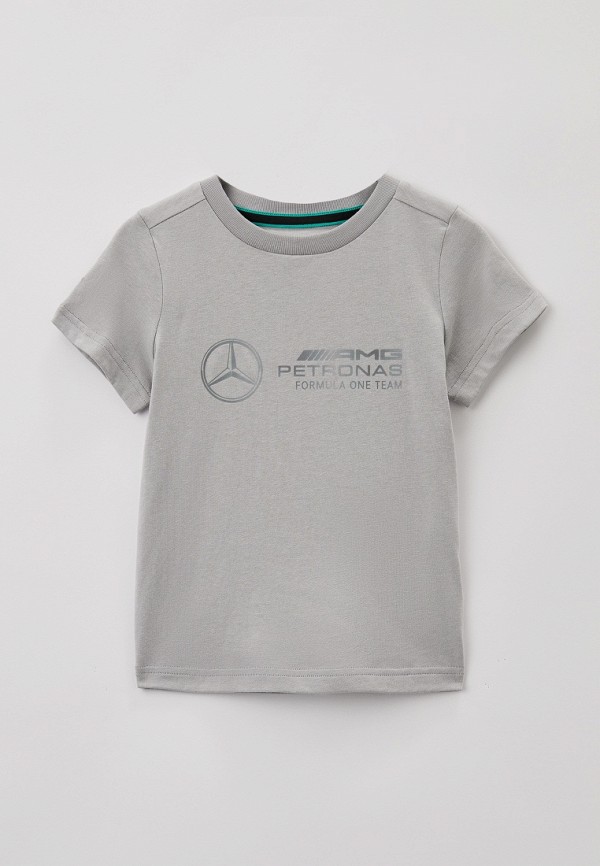 PUMA Футболка - MAPF1 Kids Logo Tee Mercedes Team Silver - фото 1