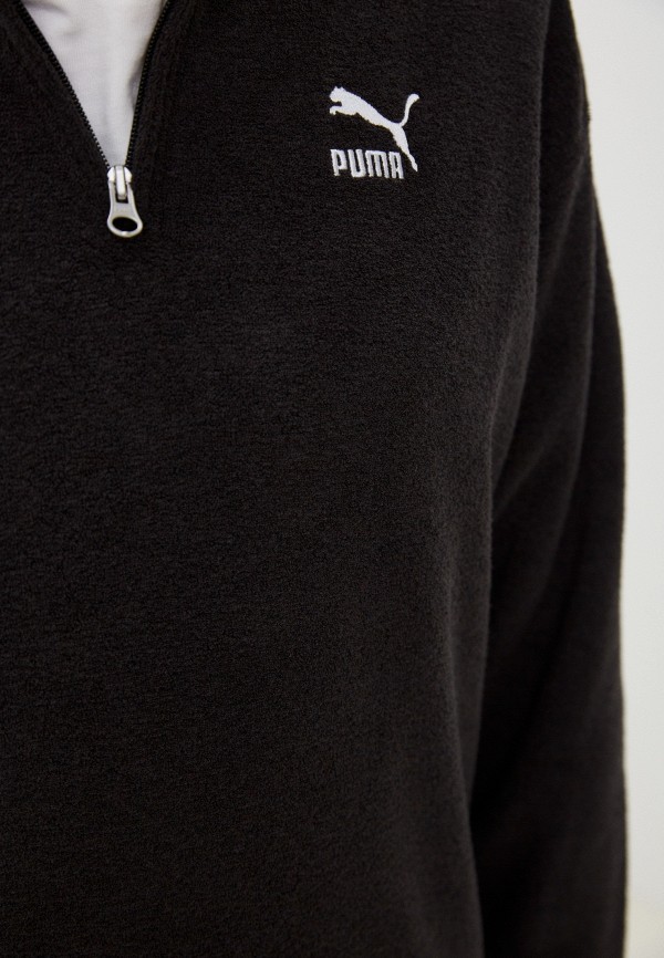 PUMA Олимпийка - CLASSICS Fleece Half Zip PUMA Black - фото 4