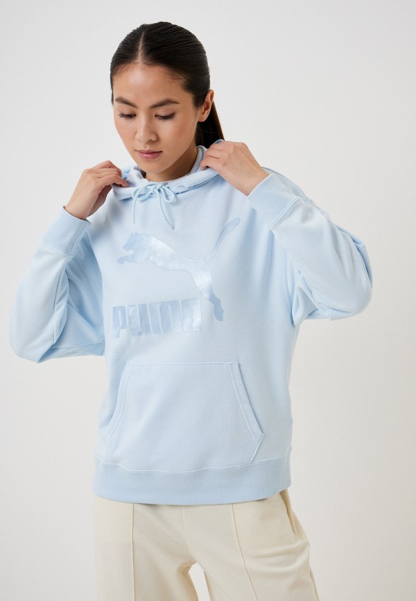 Light blue puma hoodie deals