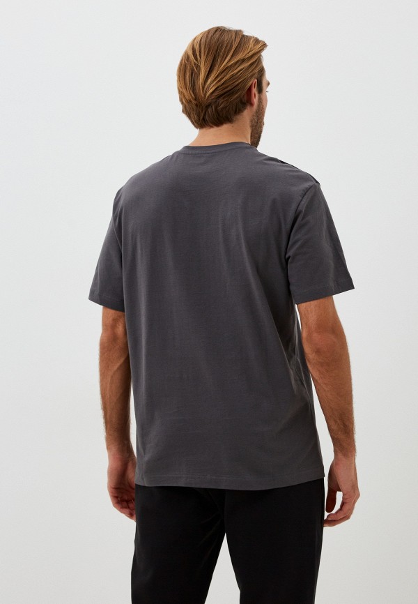 PUMA Футболка - BVB FtblCulture Tee Shadow Gray-PUMA Bla - фото 3