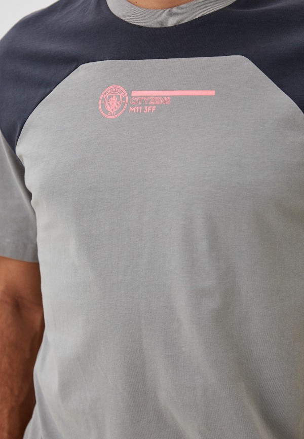 PUMA Футболка - MCFC FtblCulture Tee Smokey Gray-Strong - фото 4