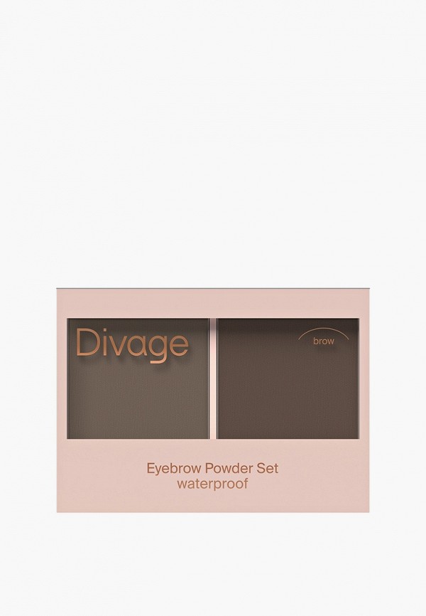 Divage Палетка теней для бровей - Waterproof Brow Powder Set, водостойкие с кистью-аппликатором - фото 1