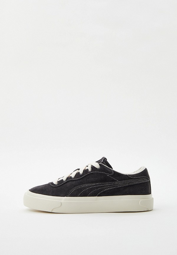 PUMA Кеды - Capri Royale Suede Flat Dark Gray-Froste - фото 1