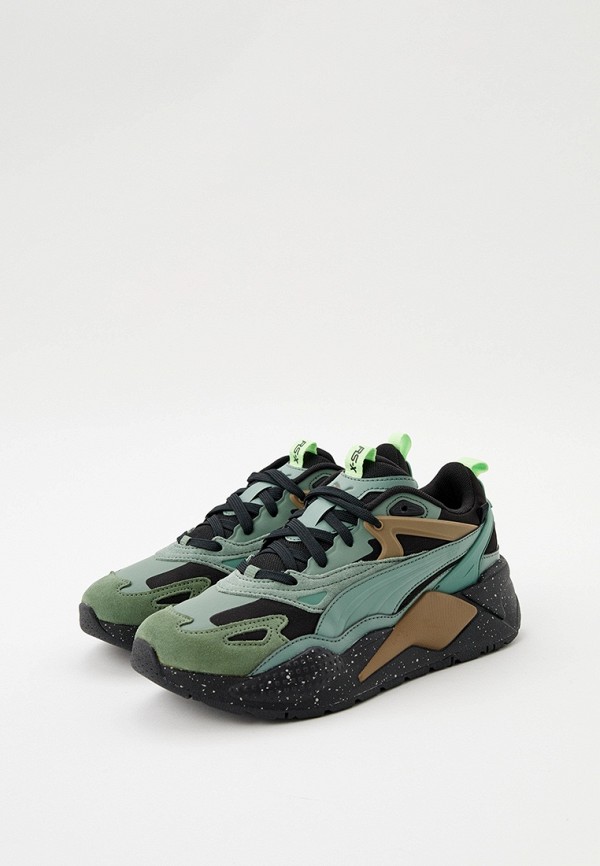 PUMA Кроссовки - RS-X Efekt Speckle PUMA Black-Eucalyptus - фото 3