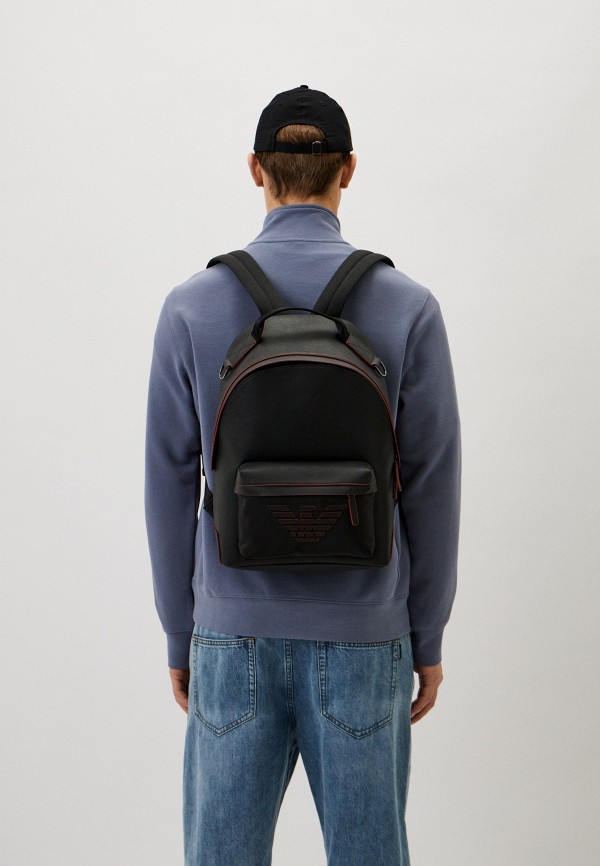 Emporio Armani Рюкзак - BLACK/ORANGE DETAIL - фото 6