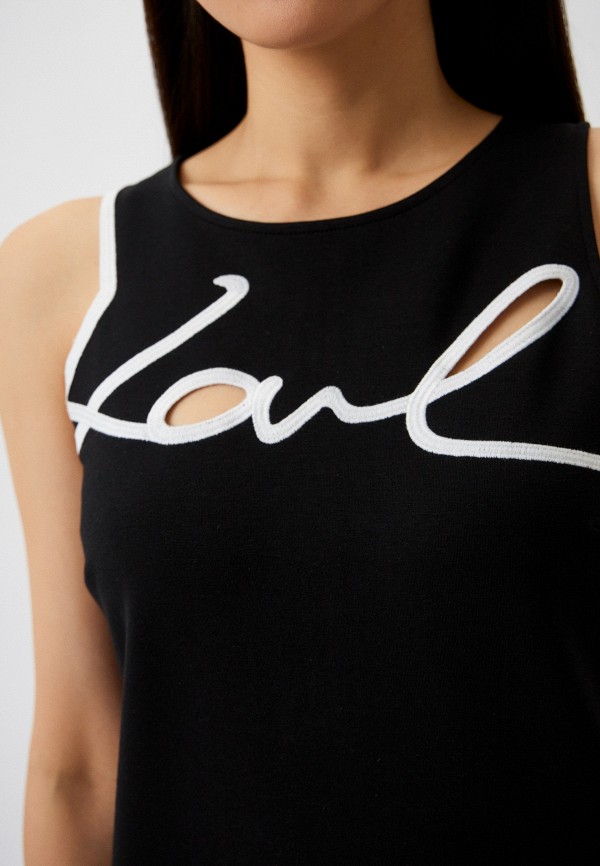 Платье Karl Lagerfeld, цвет: черный, RTLADC677901 — купить в интернет ...