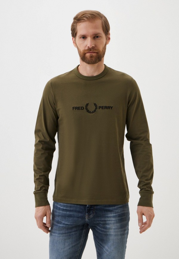 Лонгслив Fred Perry, цвет: хаки, RTLADC731501 — купить в интернет ...