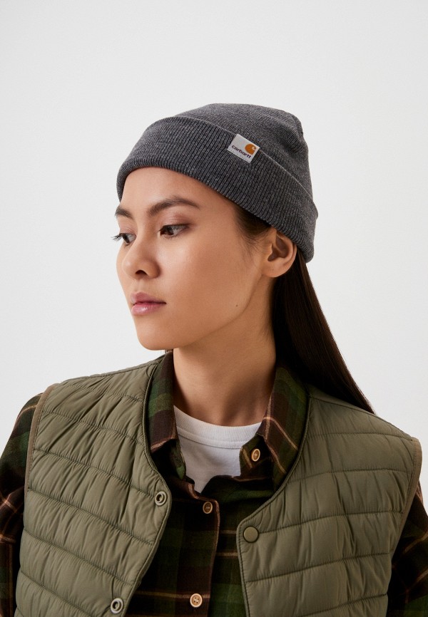 Шапка Carhartt WIP, цвет: серый, RTLADC733401 — купить в интернет ...