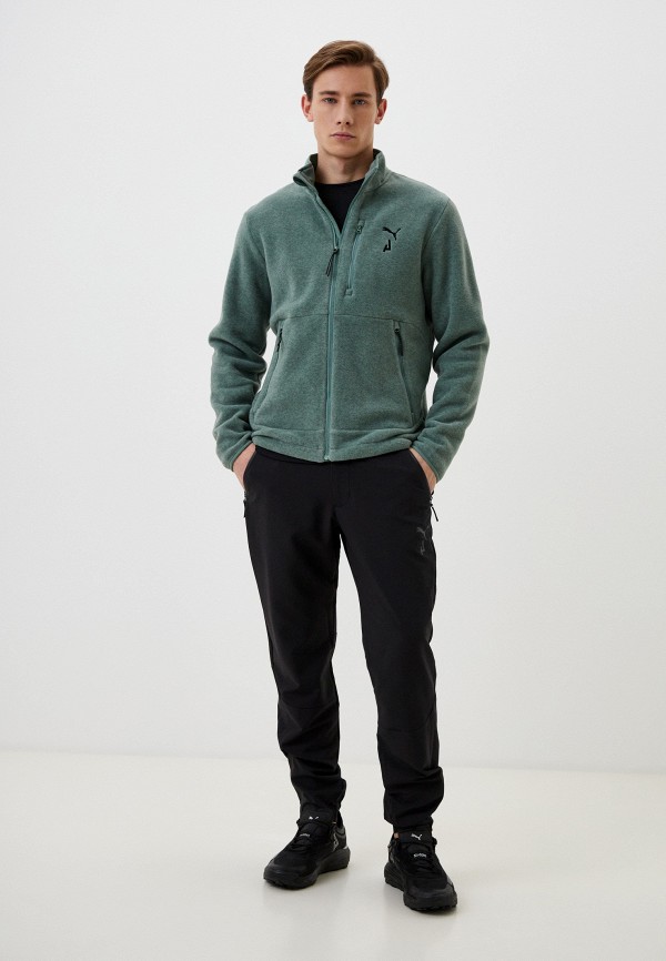 PUMA Олимпийка - SEASONS FLEECE FULL ZIP M Eucalyptus - фото 2