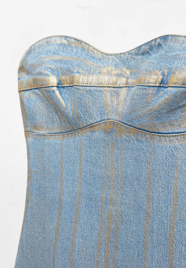Mango Платье джинсовое - GOLD - фото 6