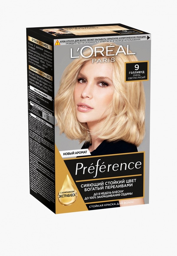 L'Oreal Paris Краска для волос "Preference", оттенок 9, Голливуд