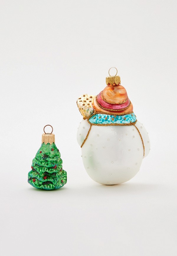 Vitus Набор елочных игрушек - Формовой по 2 шт, Набор ручной работы выполнен из стекла - фото 2