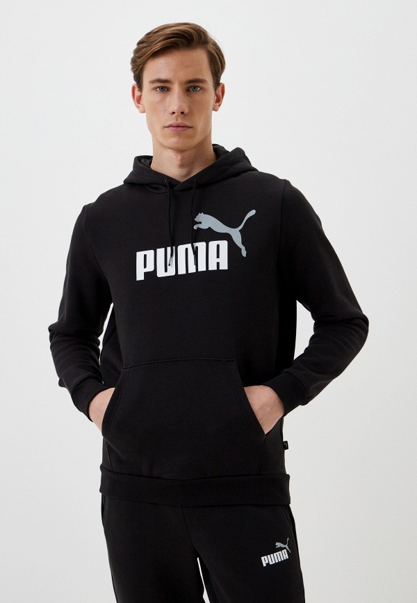 PUMA Худи - ESS+ 2 Col Big Logo Hoodie FL PUMA Black - фото 1