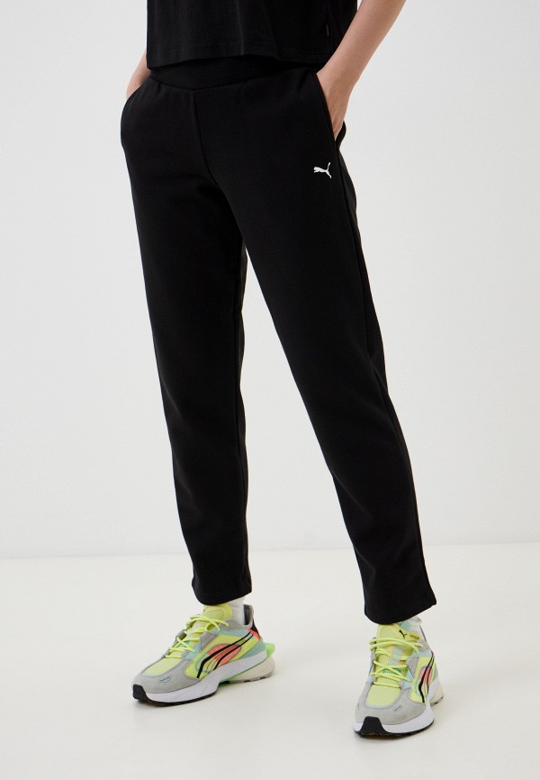 PUMA Брюки спортивные - ESS Sweatpants FL op Puma Black-CAT - фото 1