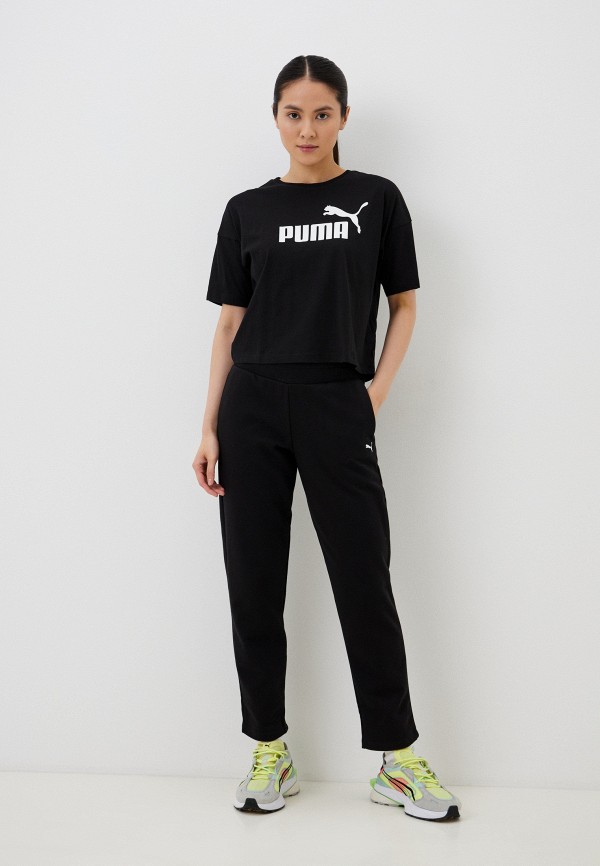 PUMA Брюки спортивные - ESS Sweatpants FL op Puma Black-CAT - фото 2