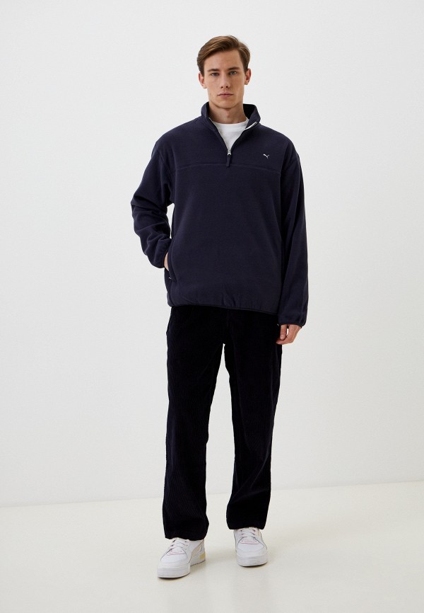 Олимпийка PUMA MMQ HZ Polarfleece New Navy, цвет: синий