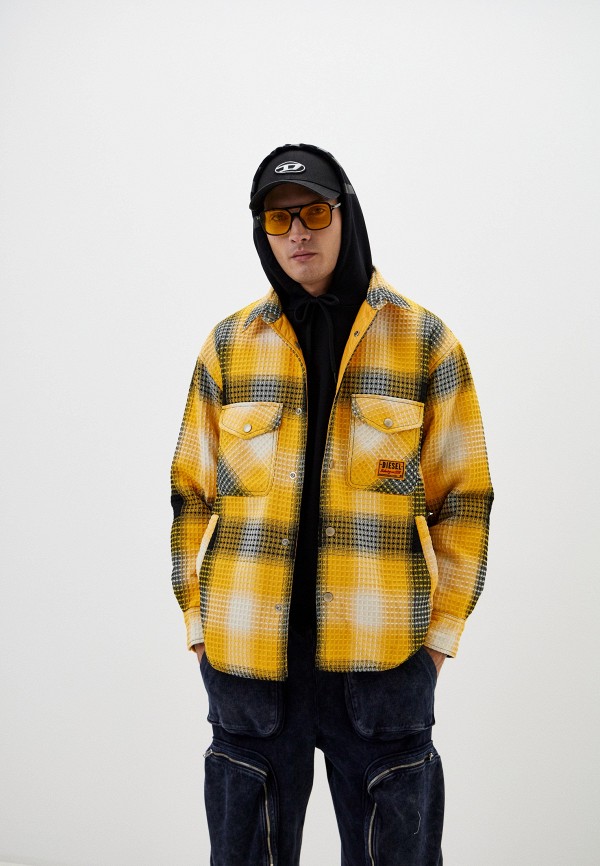 Куртка утепленная Diesel reversible, цвет: желтый, RTLADD079601 ...