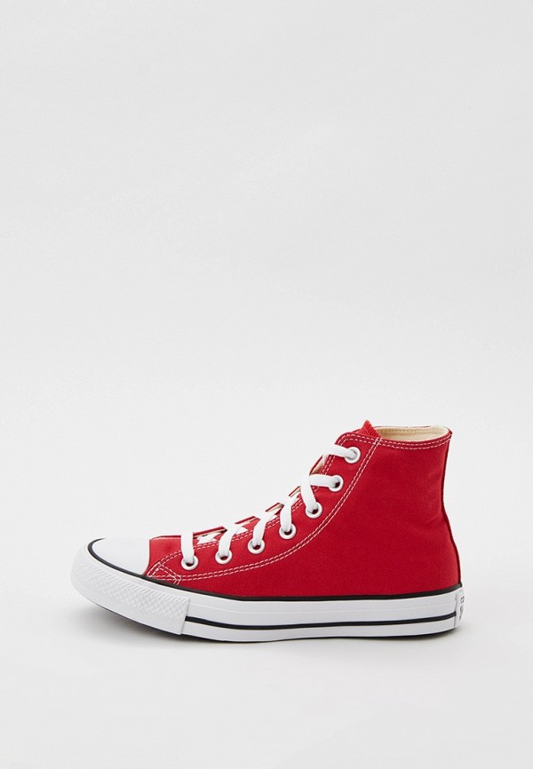 All red high top converse hot sale
