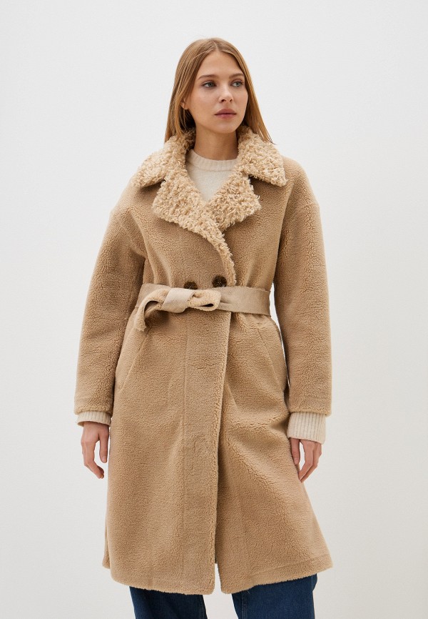 Pink Orange Пальто меховое - фото 1