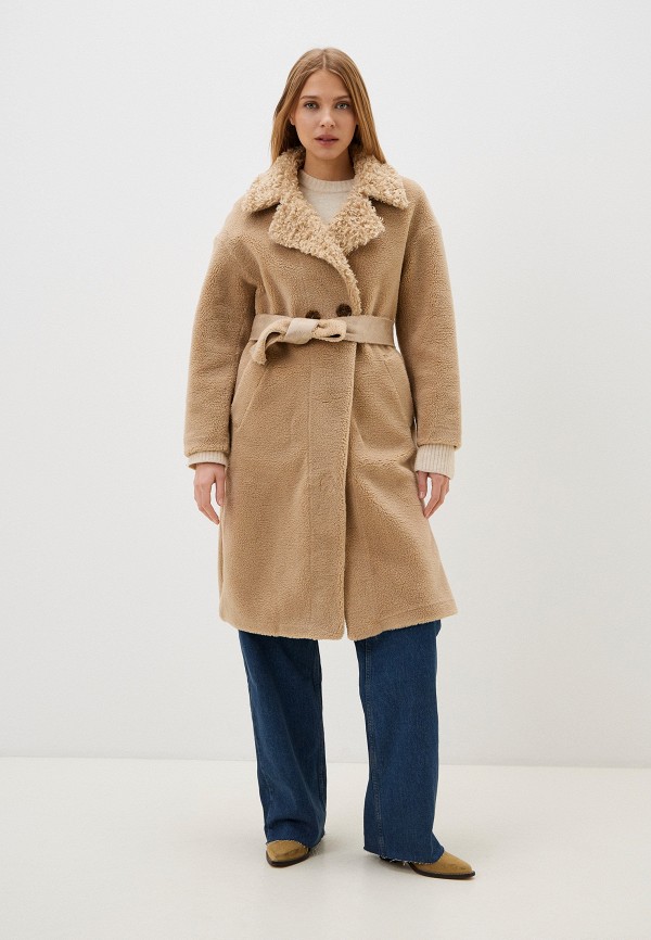 Pink Orange Пальто меховое - фото 2