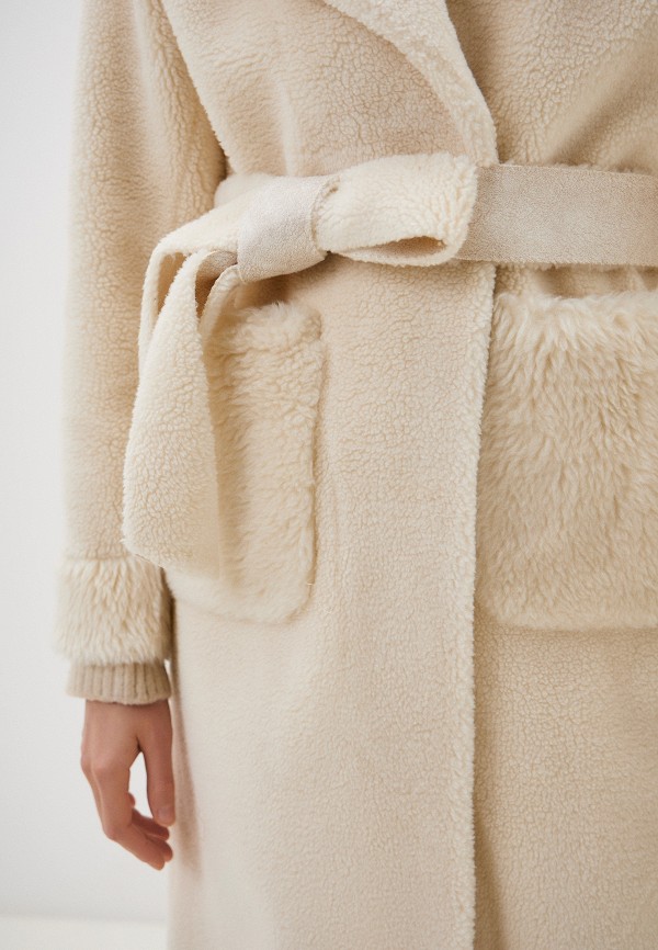 Pink Orange Пальто меховое - фото 4