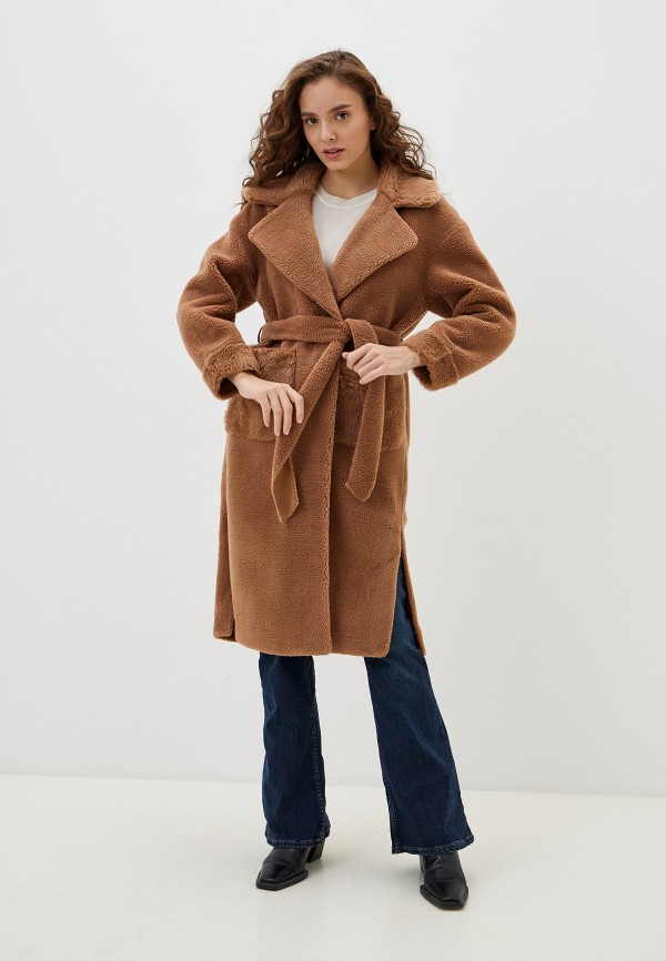 Pink Orange Пальто меховое - фото 1