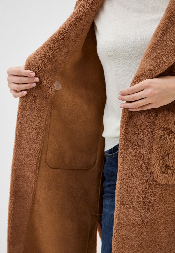 Pink Orange Пальто меховое - фото 5