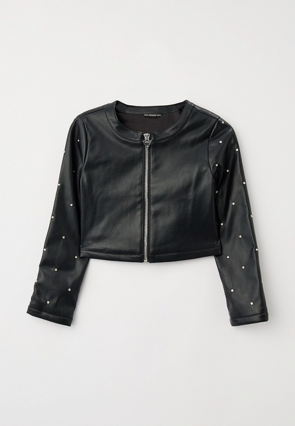 Куртка кожаная Guess, цвет: черный, RTLADD466801 — купить в интернет ...