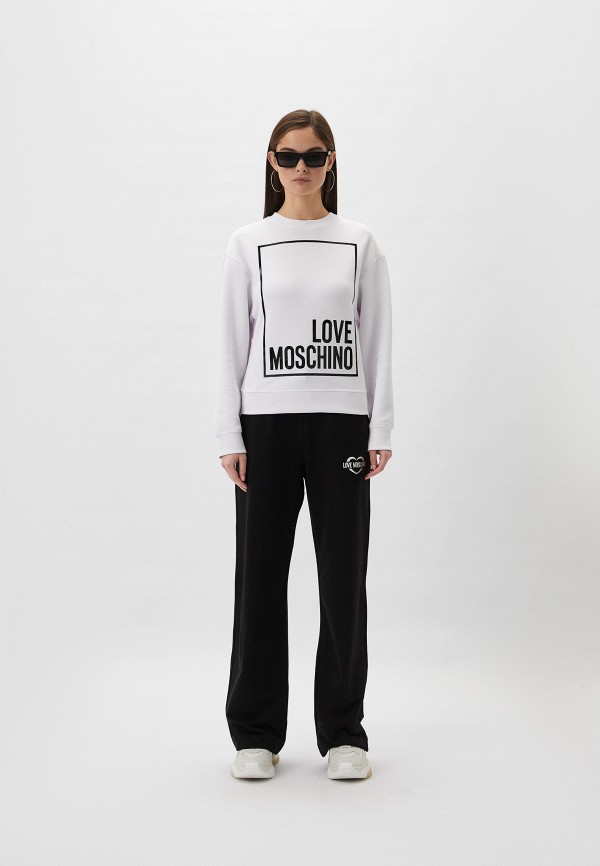 Свитшот Love Moschino, цвет: белый, RTLADD534801 — купить в интернет ...