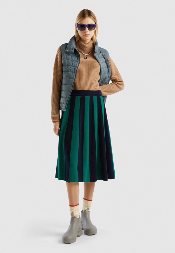 Юбка United Colors of Benetton, цвет: зеленый, RTLADD602801 — купить в ...