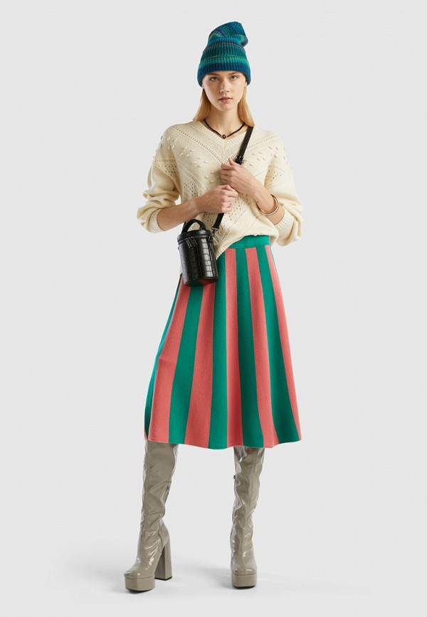 Юбка United Colors of Benetton, цвет: мультиколор, RTLADD602901 ...