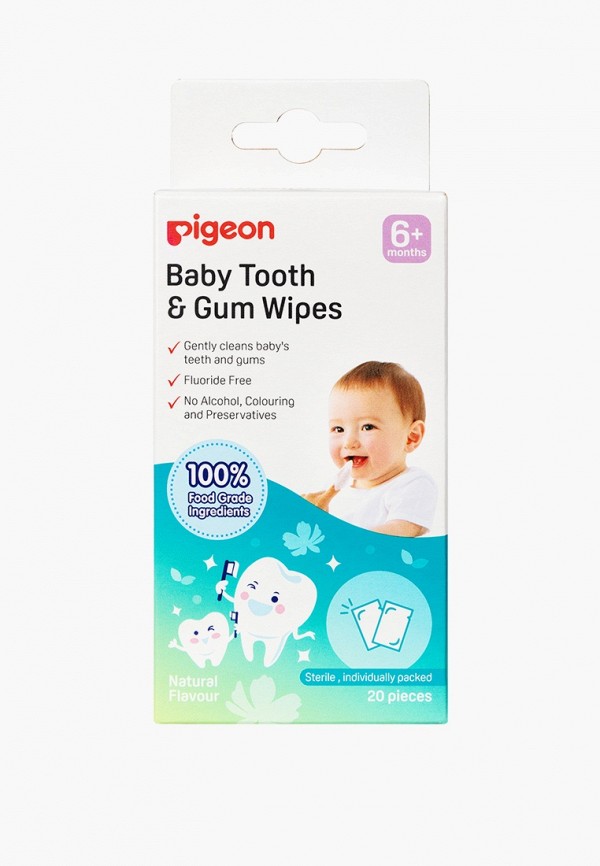 Pigeon Влажные салфетки - для ухода за полостью рта, 20 шт. - фото 1