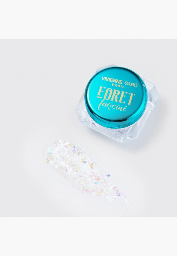 Vivienne Sabo Глиттер - мультихромный, с розовыми, голубыми, зелеными частицами - фото 3