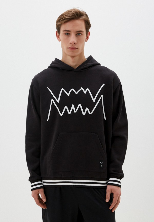 PUMA Худи - FRANCHISE Core Hoodie PUMA Black-PUMA Bl - фото 1