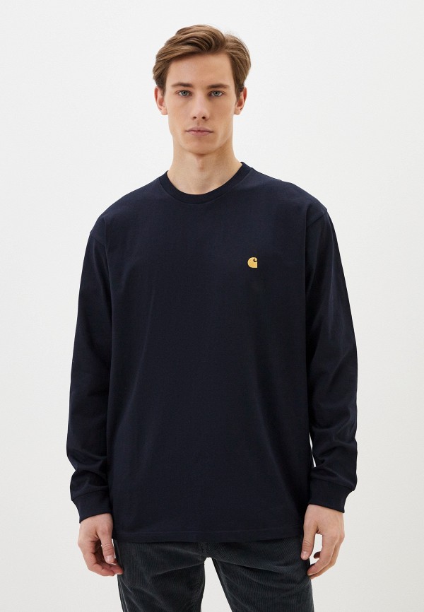 Лонгслив Carhartt WIP, цвет: синий, RTLADD961701 — купить в интернет ...