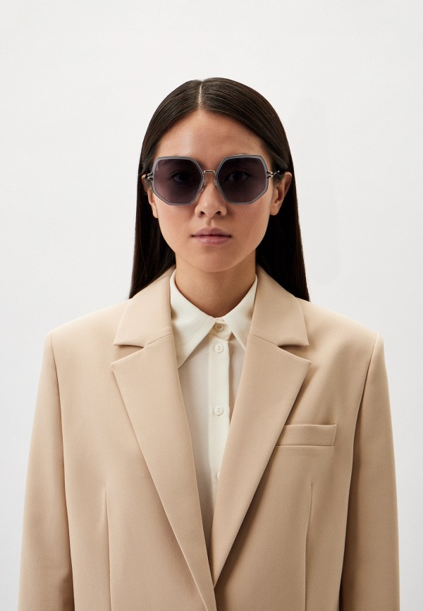 ネオマイムズ Очки солнцезащитные Marc Jacobs MJ 1089/S AZV, цвет: серебряный