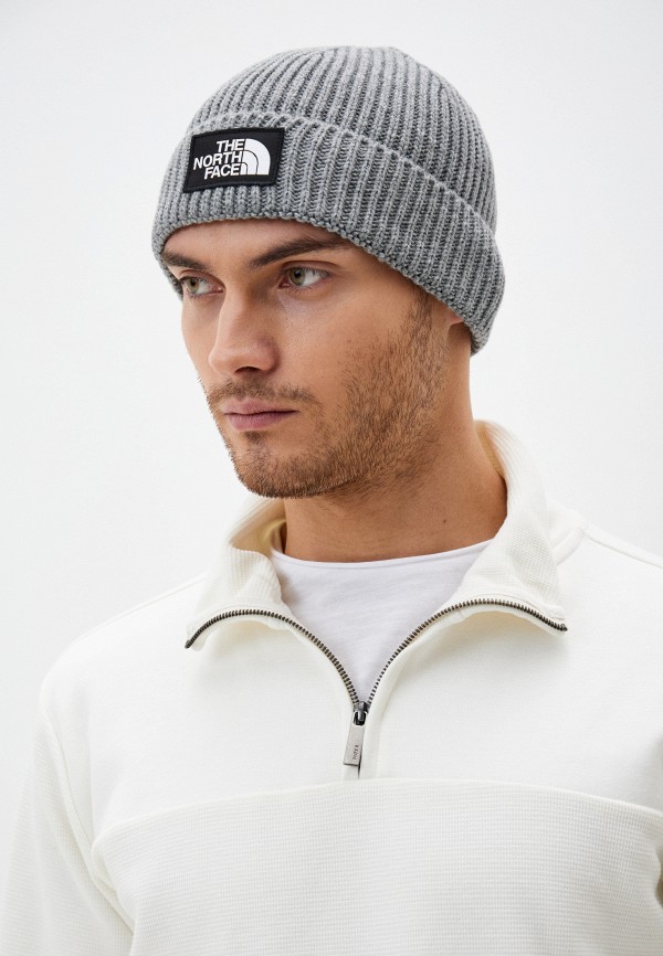 Шапка The North Face TNF LOGO BOX CUF BNE, цвет: серый, RTLADE114902 ...