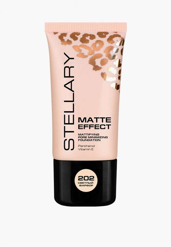 Stellary Тональное средство - MATTE EFFECT, тон 202, фарфор, 25 мл - фото 1