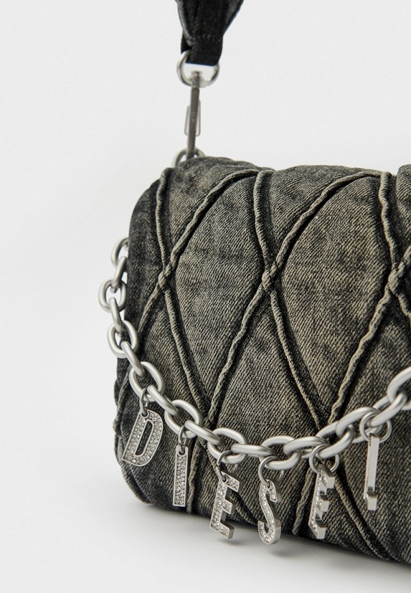 Сумка Diesel CHARM-D SHOULDER S, цвет: серый, RTLADE261401 — купить в ...