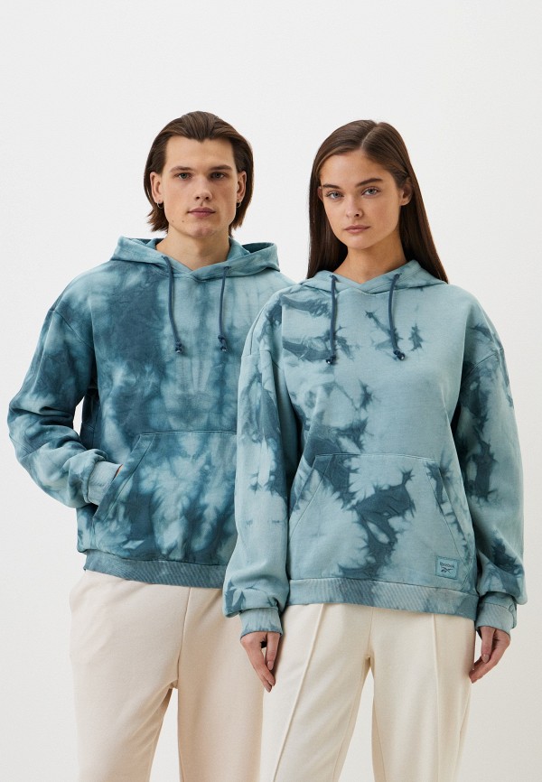 Reebok NATURAL DYE KNIT TWO TONE BACK VECTOR HOODIE RTLADE726401 Lamoda