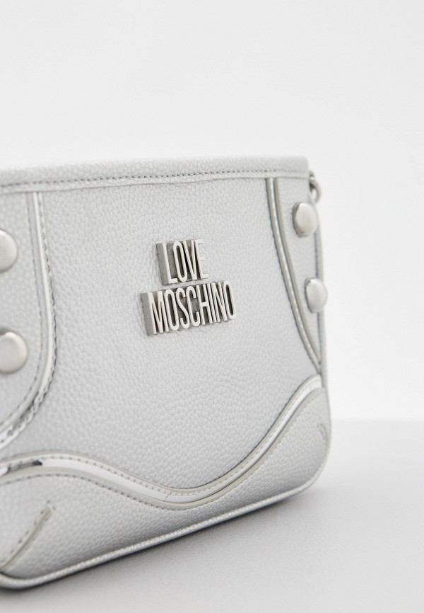 Сумка Love Moschino, цвет: серебряный, RTLADE831401 — купить в интернет ...