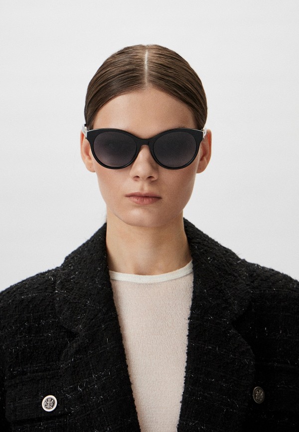 Очки солнцезащитные Love Moschino MOL068/S 807, цвет: черный ...