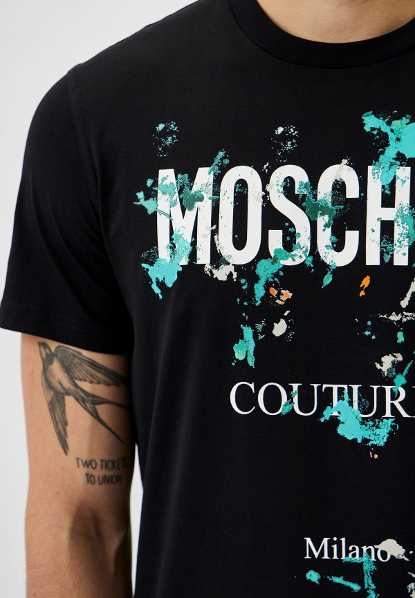 Футболка Moschino Couture, цвет: черный, RTLADF041501 — купить в ...