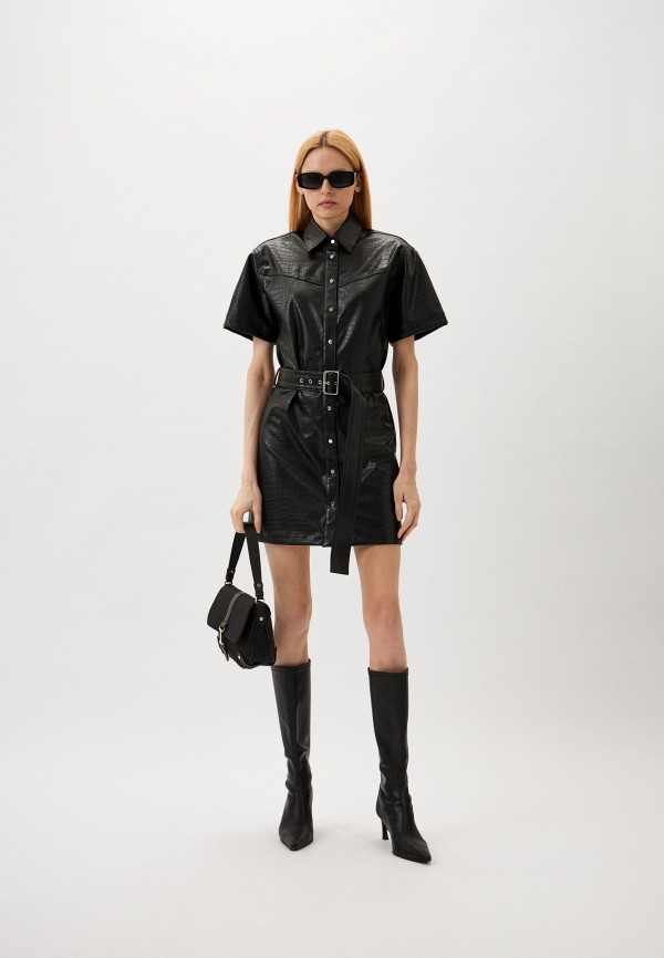 Hugo Платье кожаное - Kerve-1 - фото 2