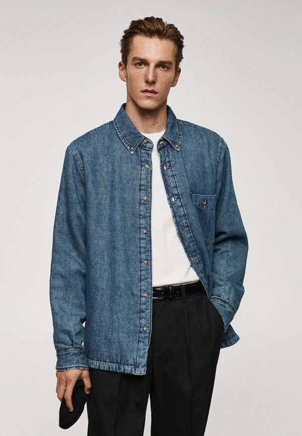 Mango Man Рубашка джинсовая - BLUES - фото 1