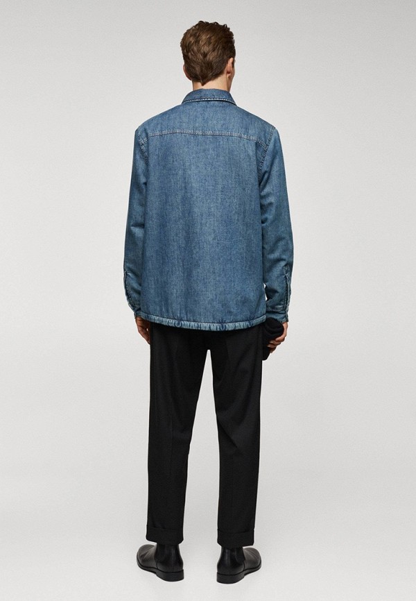 Mango Man Рубашка джинсовая - BLUES - фото 3